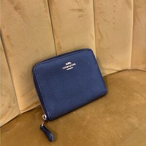 Coach black and gold Textured Leather Wallet